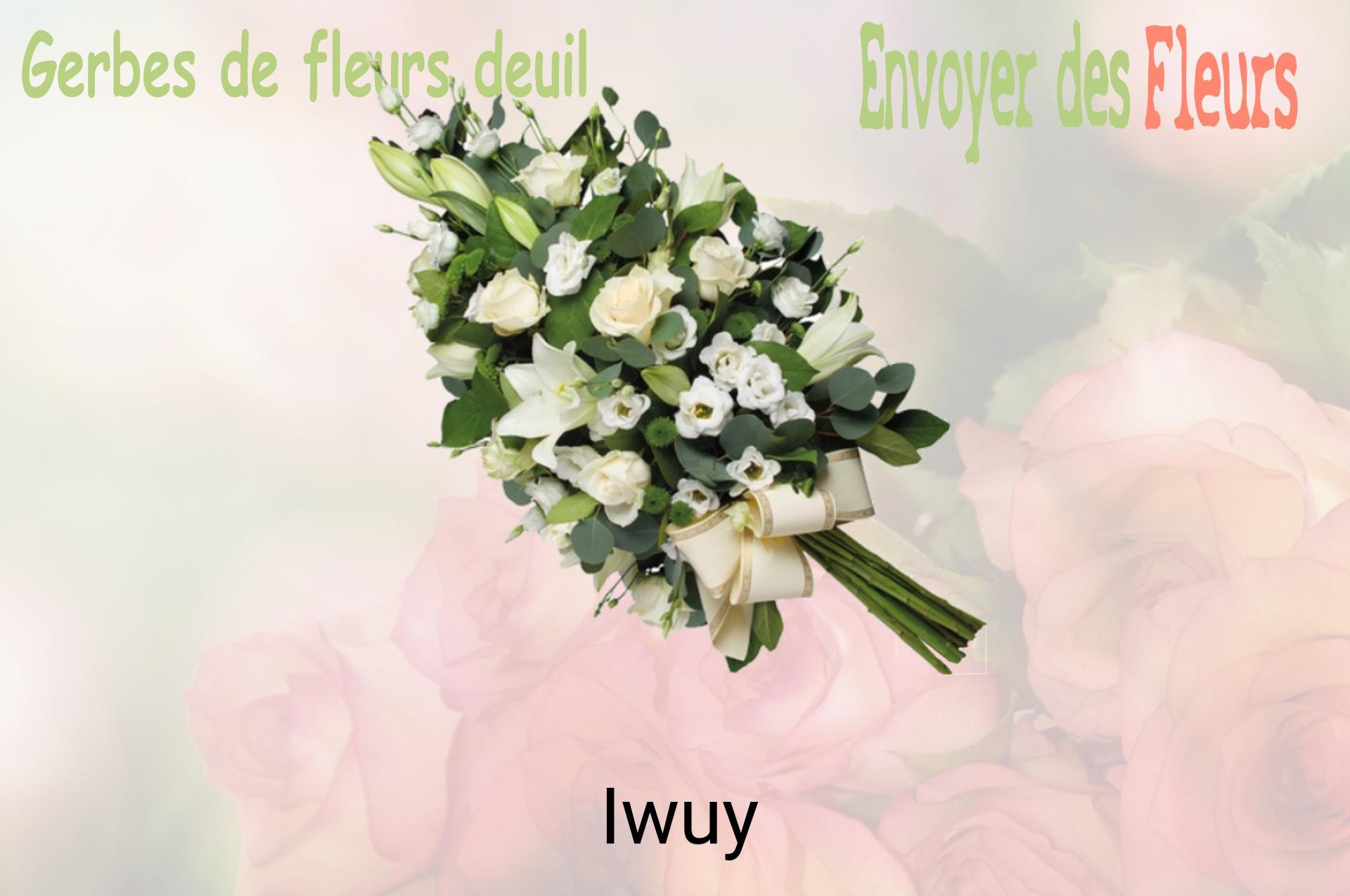 Gerbe de fleurs de deuil livrée à Iwuy